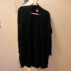 Black long cardigan